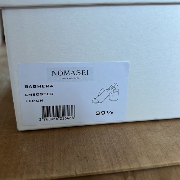 Nomasei Baghera shoes in embossed yellow size 39.5 eu (8.5 USA) - Picture 8 of 9